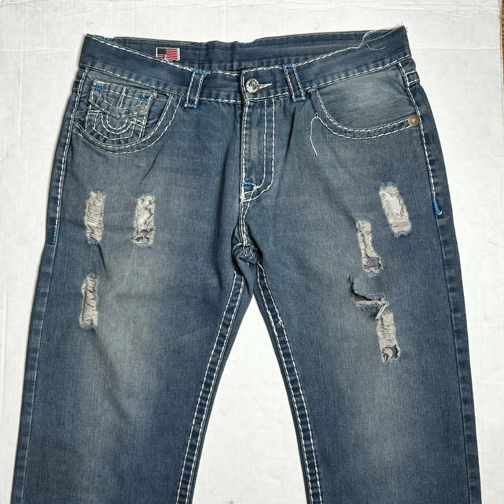 Vintage True Religion Ricky Super-T Baggy Fit Distressed Jeans